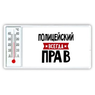 Полицейский всегда прав