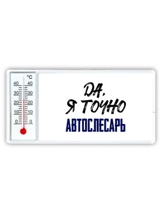 Да, я точно автослесарь