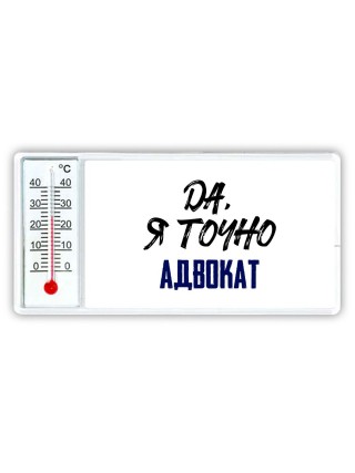 Да, я точно адвокат