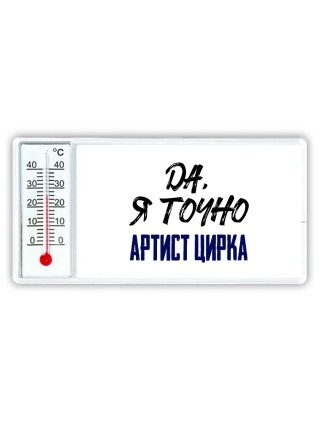 Да, я точно артист цирка