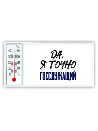 Да, я точно госслужащий