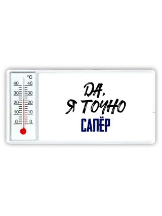 Да, я точно сапёр
