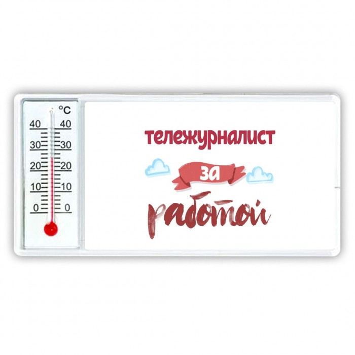 тележурналист за работой