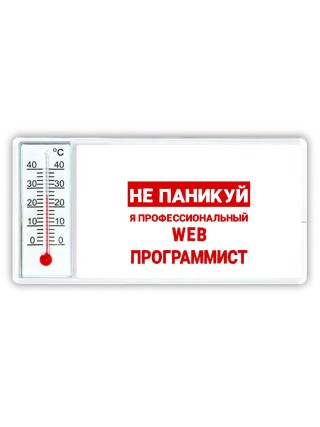 Не паникуй я профессиональный web программист