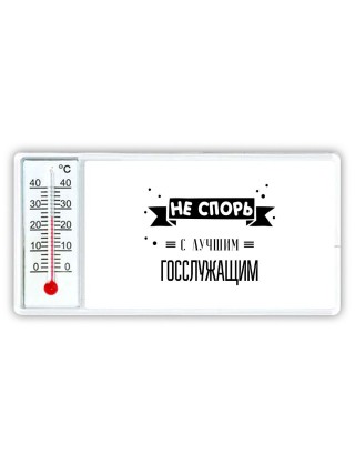 Не спорь с лучшей госслужащим