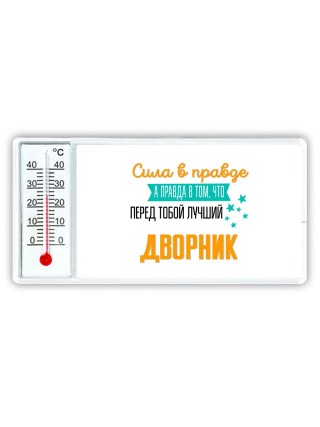 Сила в правде а правда в том, что перед тобой лучший дворник