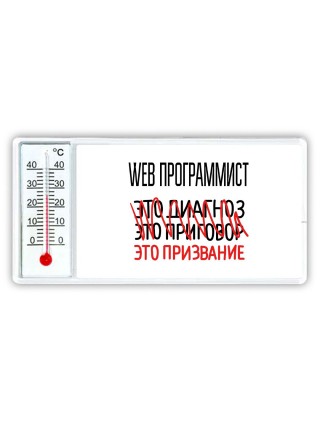 web программист это диагноз это приговор это призвание