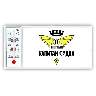 Я знатный капитан судна