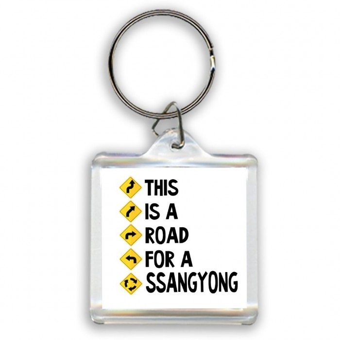 This is a road for a Ssangyong