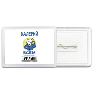 Валерий всем начальникам начальник подчиненных командир