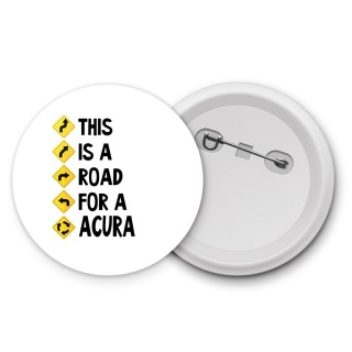 This is a road for a Acura