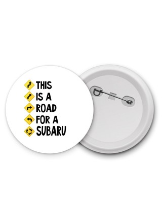 This is a road for a Subaru