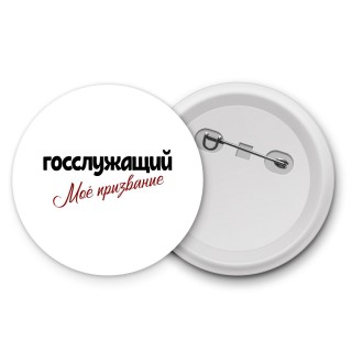 госслужащий моё призвание